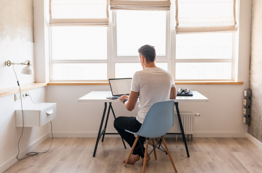 professional working from home setup in degrees for remote friendly careers